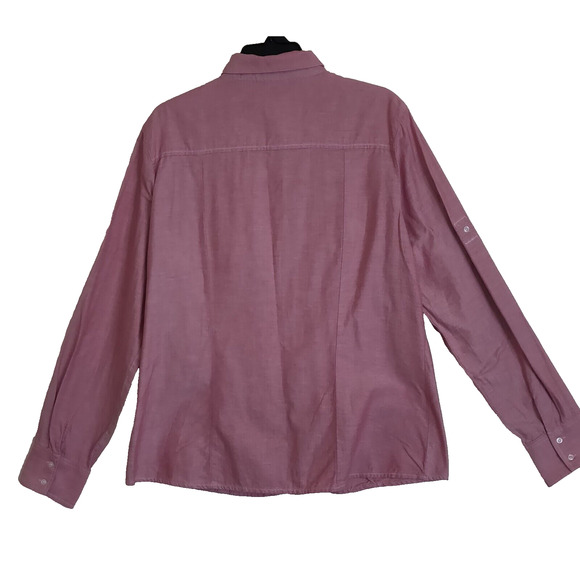 Ohio State Womens Oxford Shirt CUTTER & BUCK XL Button Up RED CHECKER Buckeyes - Picture 16 of 16